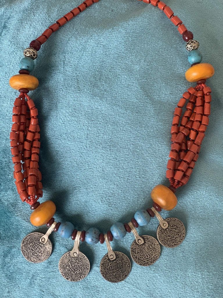 Morocco Berber ethic necklace -  AUROBELLE  IBIZA