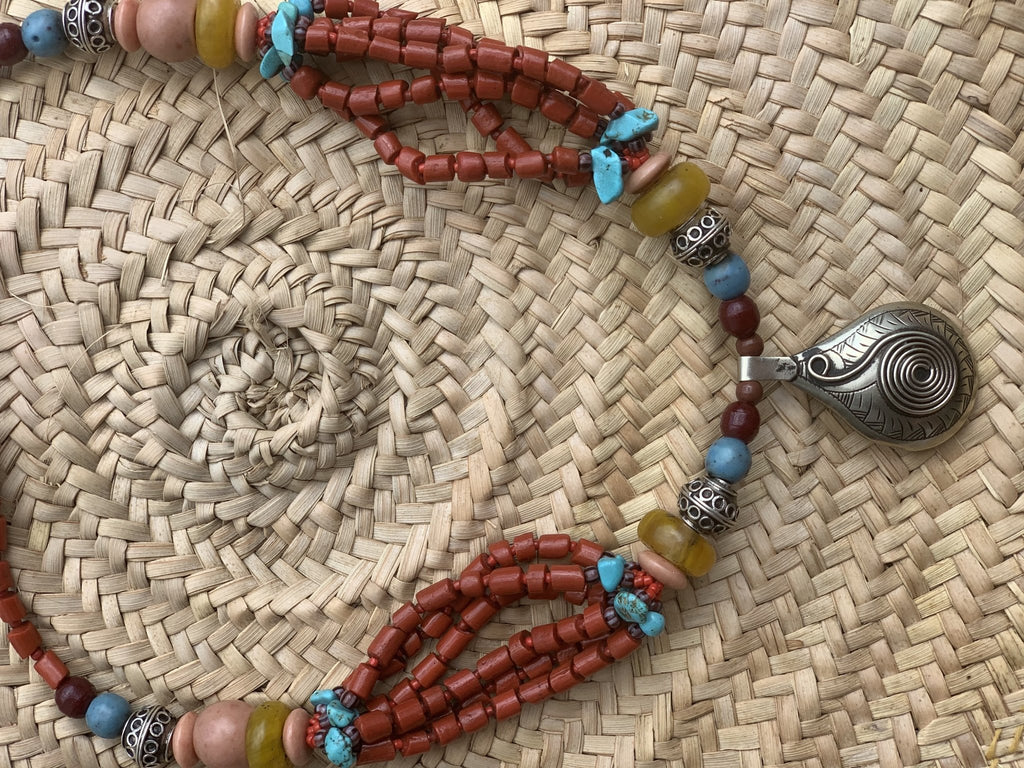 Morocco Berber ethic necklace -  AUROBELLE  IBIZA