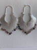 Multi colour  gemstone designer earrings -  AUROBELLE  IBIZA