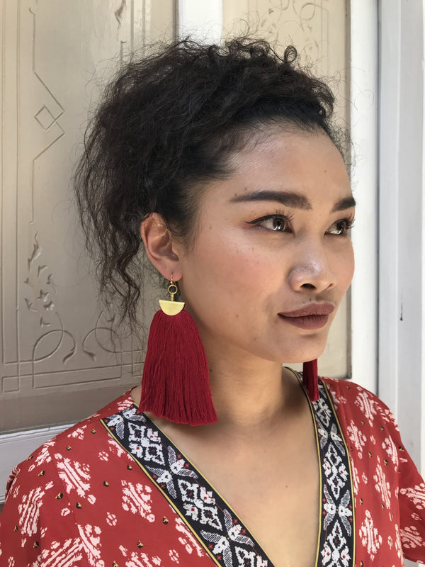 The must have earrings in red -  AUROBELLE  IBIZA