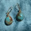 Turquoise  sleeping beauty  gemstone designer earrings -  AUROBELLE  IBIZA